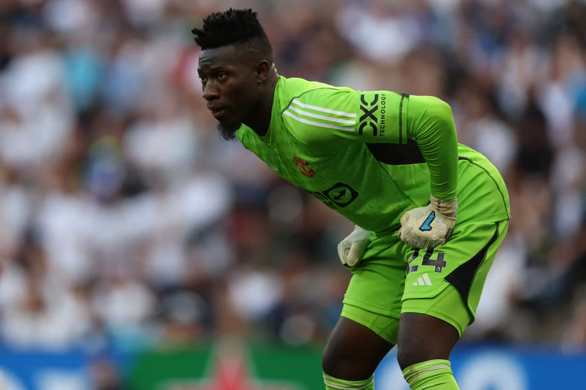 Eric Djemba-Djemba believes Andre Onana has a decision to make. (Photo by ADRIAN DENNIS/AFP via Getty Images)