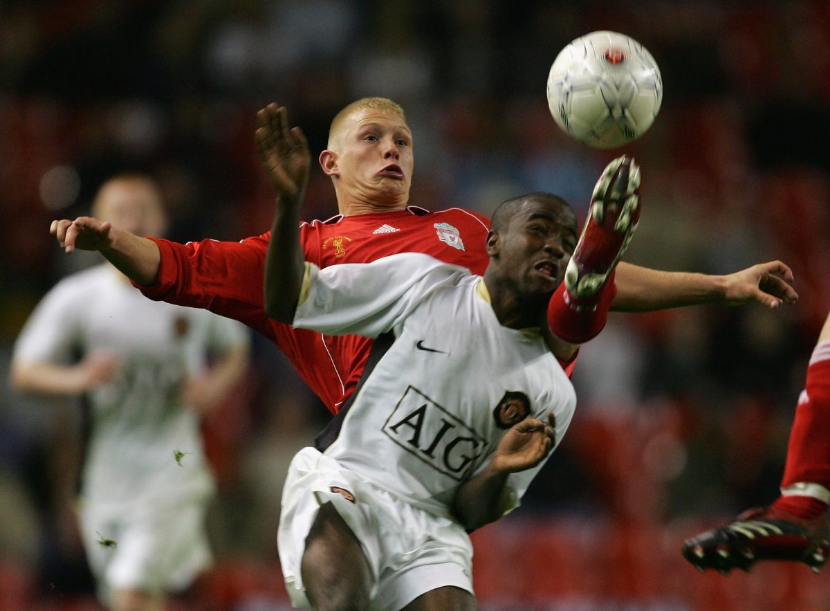 Febian Brandy of Manchester United.  (Photo by Alex Livesey/Getty Images)