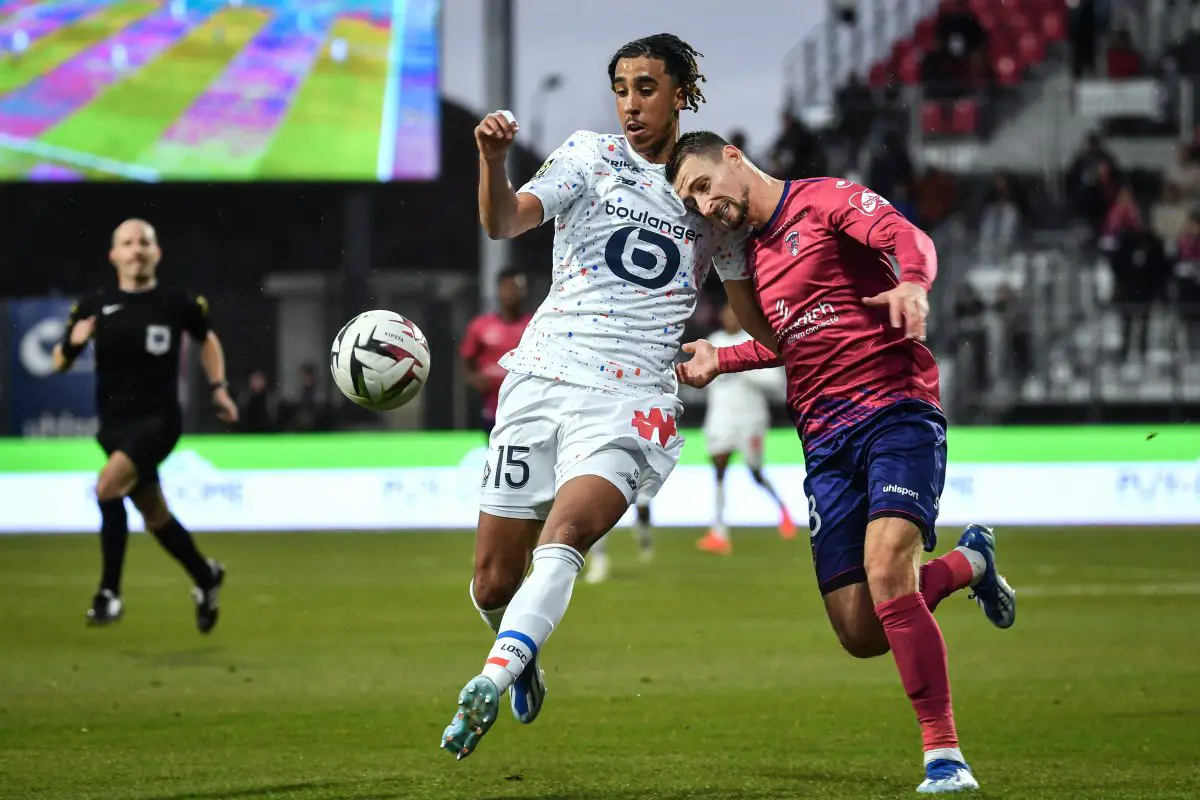 Leny Yoro will imminently sign for Manchester United. (Photo by ARNAUD FINISTRE/AFP via Getty Images)