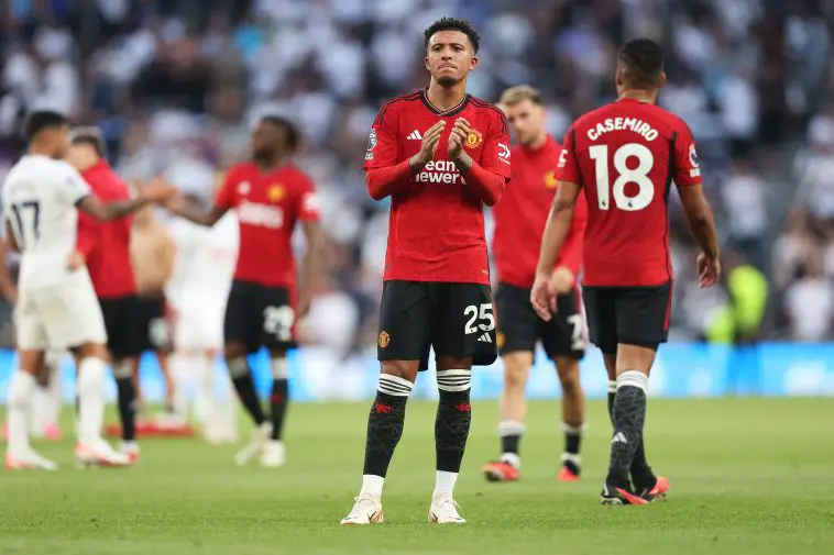 Manchester United's Jadon Sancho has a 'red flag' says pundit.