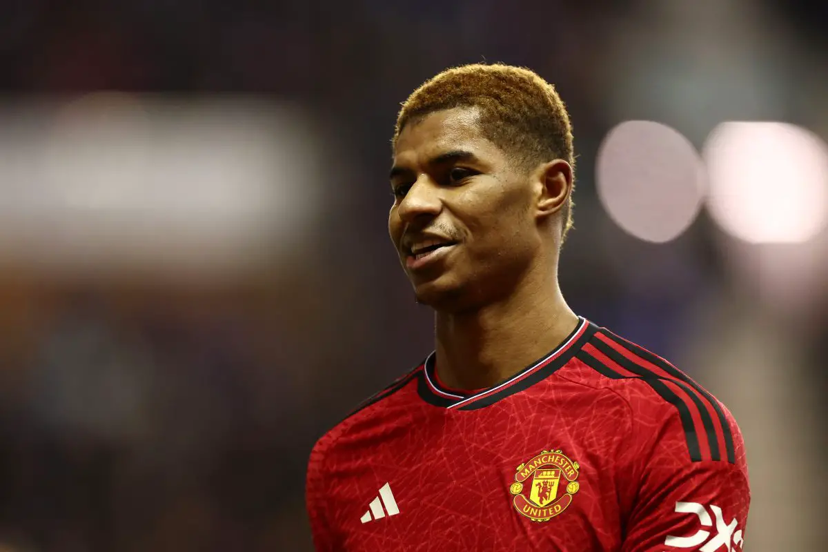 Rashford needs to set a better example for the really young players on the squad.  (Photo by Naomi Baker/Getty Images)