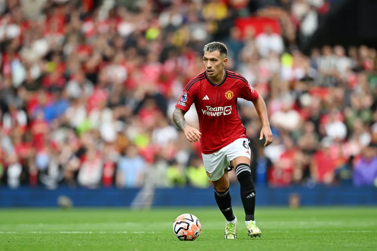 Lisandro Martinez is a huge miss for Manchester United. (Photo by Michael Regan/Getty Images)