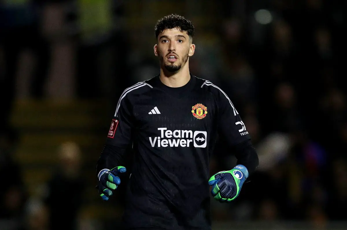 Altay Bayindir wants to leave Manchester United. (Photo by Ryan Hiscott/Getty Images)