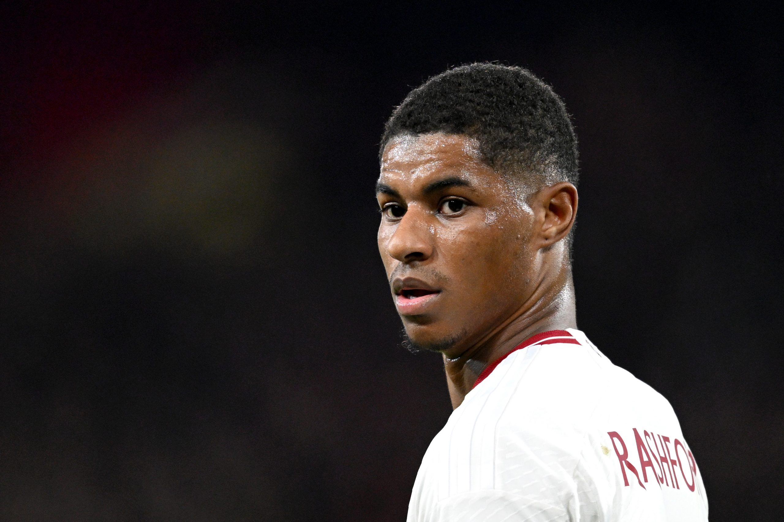 Marcus Rashford reacts to being left out of England's squad for the EUROs
