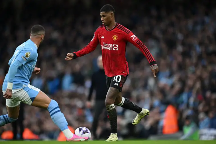 Manchester United coach has shed light on a moment between Marcus Rashford and Kyle Walker ahead of the Blues' second goal.