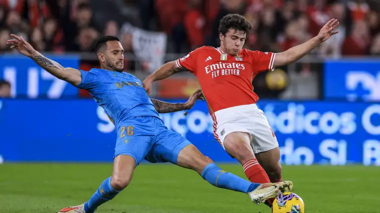 Manchester United captain Bruno Fernandes hypes up Benfica star Joao Neves amid strong interest from the English club