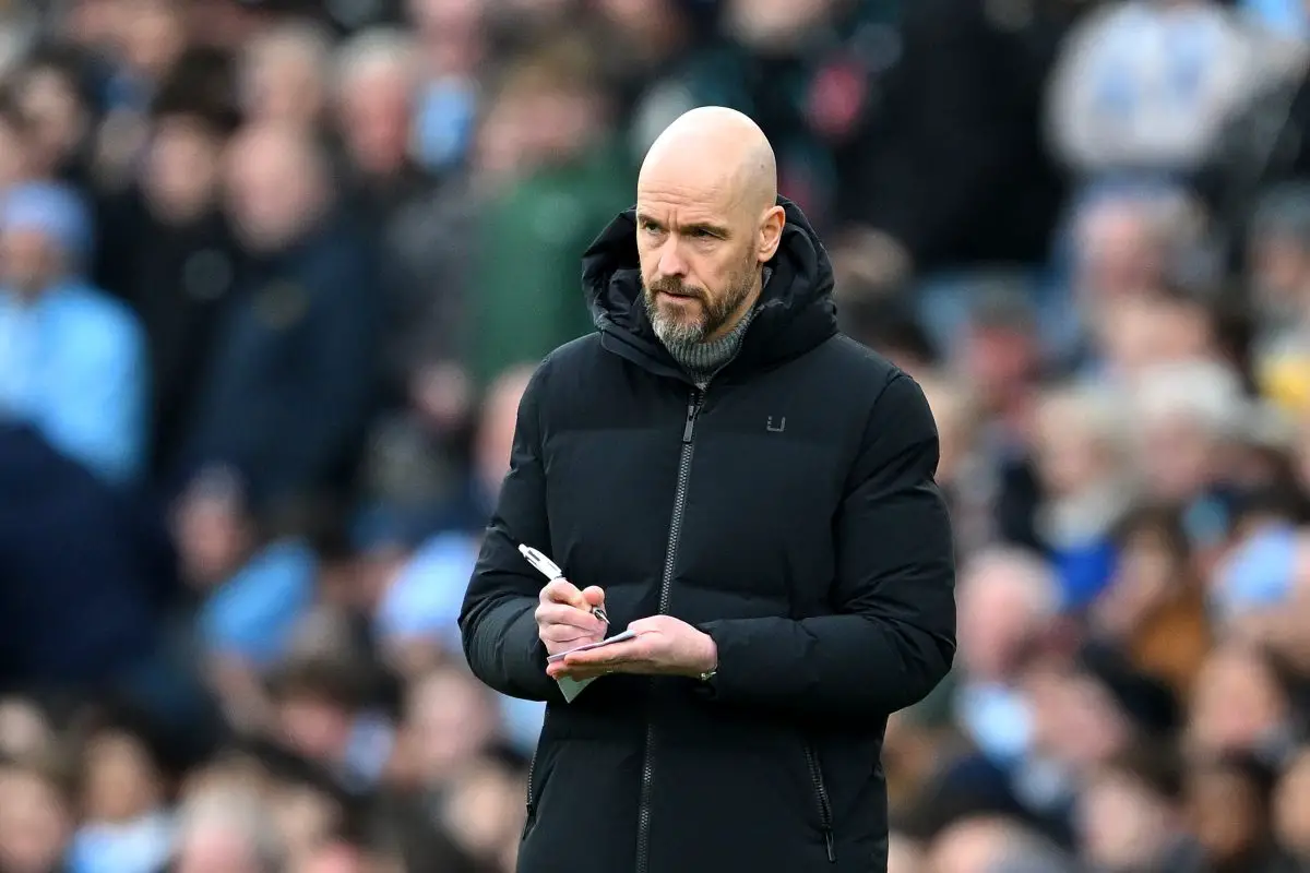 Erik ten Hag is under huge pressure and is fighting for his future at Manchester United. (Photo by Michael Regan/Getty Images)