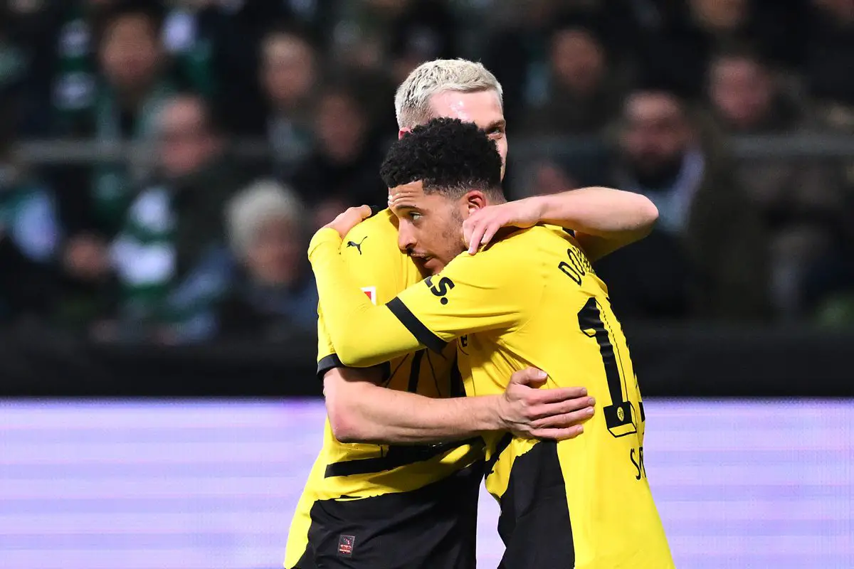 Jadon Sancho has scored a goal and provided two assists since his loan move to Dortmund. (Photo by Oliver Hardt/Getty Images)
