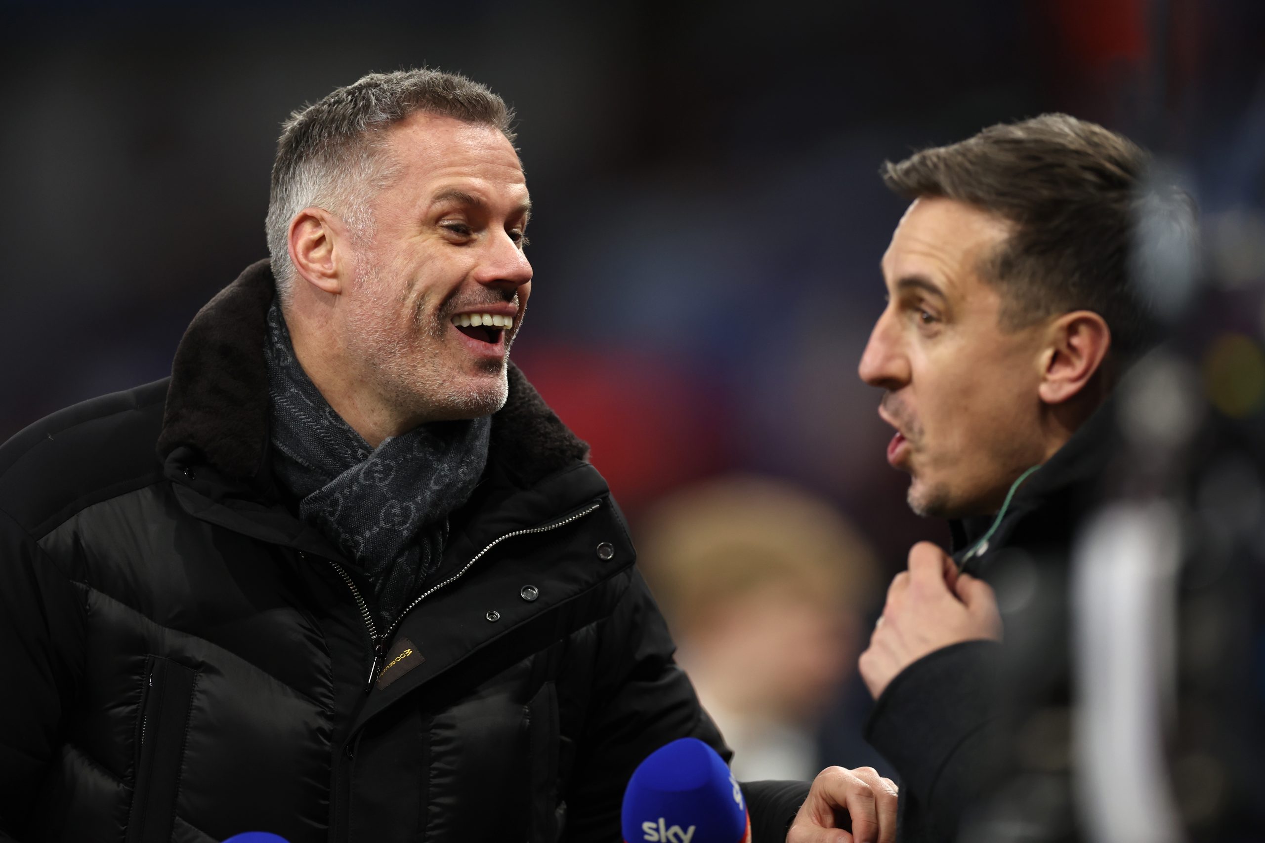 Jamie Carragher takes jibe at former Manchester United skipper, Gary Neville