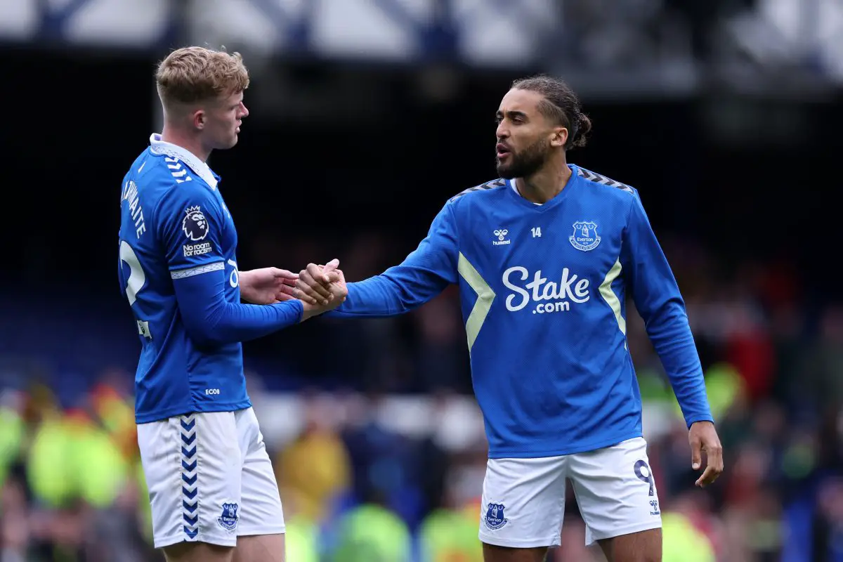 Goals from Jarrad Branthwaite (27') and Dominic Calvert-Lewin (58') sealed the three points for Everton on Wednesday night. (Photo by Alex Livesey/Getty Images)