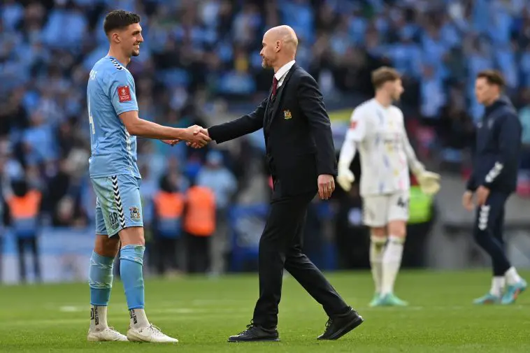 Erik ten Hag hits back at media for calling Manchester United's win over Coventry City "embarrassing".