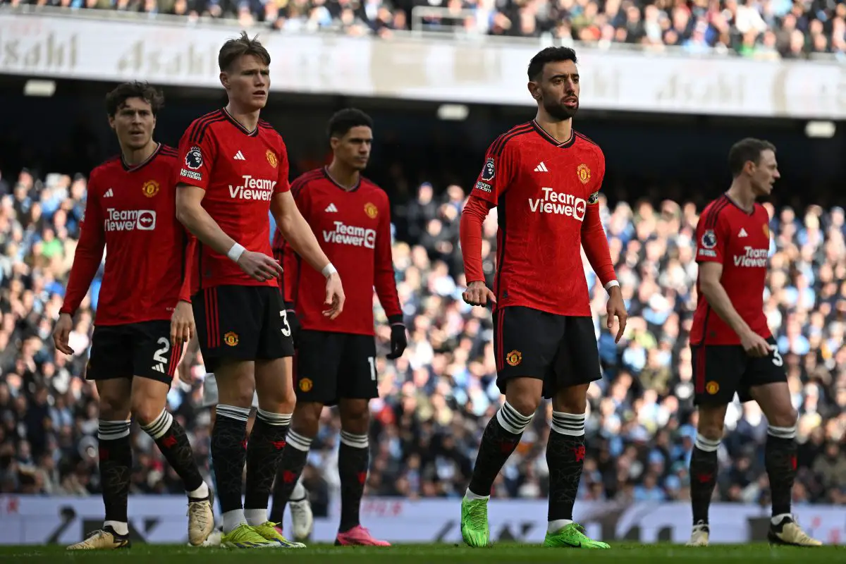 The United defence has conceded 48 goals in the Premier League this season, with six games still left to play. (Photo by PAUL ELLIS/AFP via Getty Images)