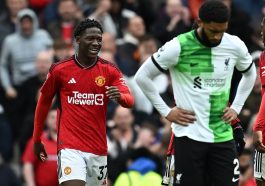 Manchester United star Kobbie Mainoo "sorry" for celebrating goal against Liverpool.