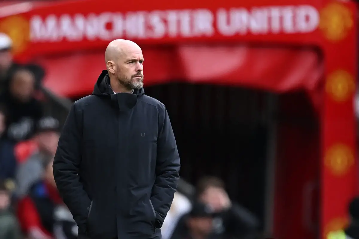 It seems like Erik ten Hag is almost done at Manchester United. (Photo by PAUL ELLIS/AFP via Getty Images)