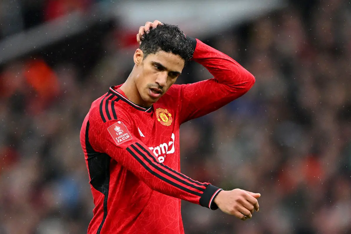 Raphael Varane might be playing his final games in a Manchester United shirt. 
