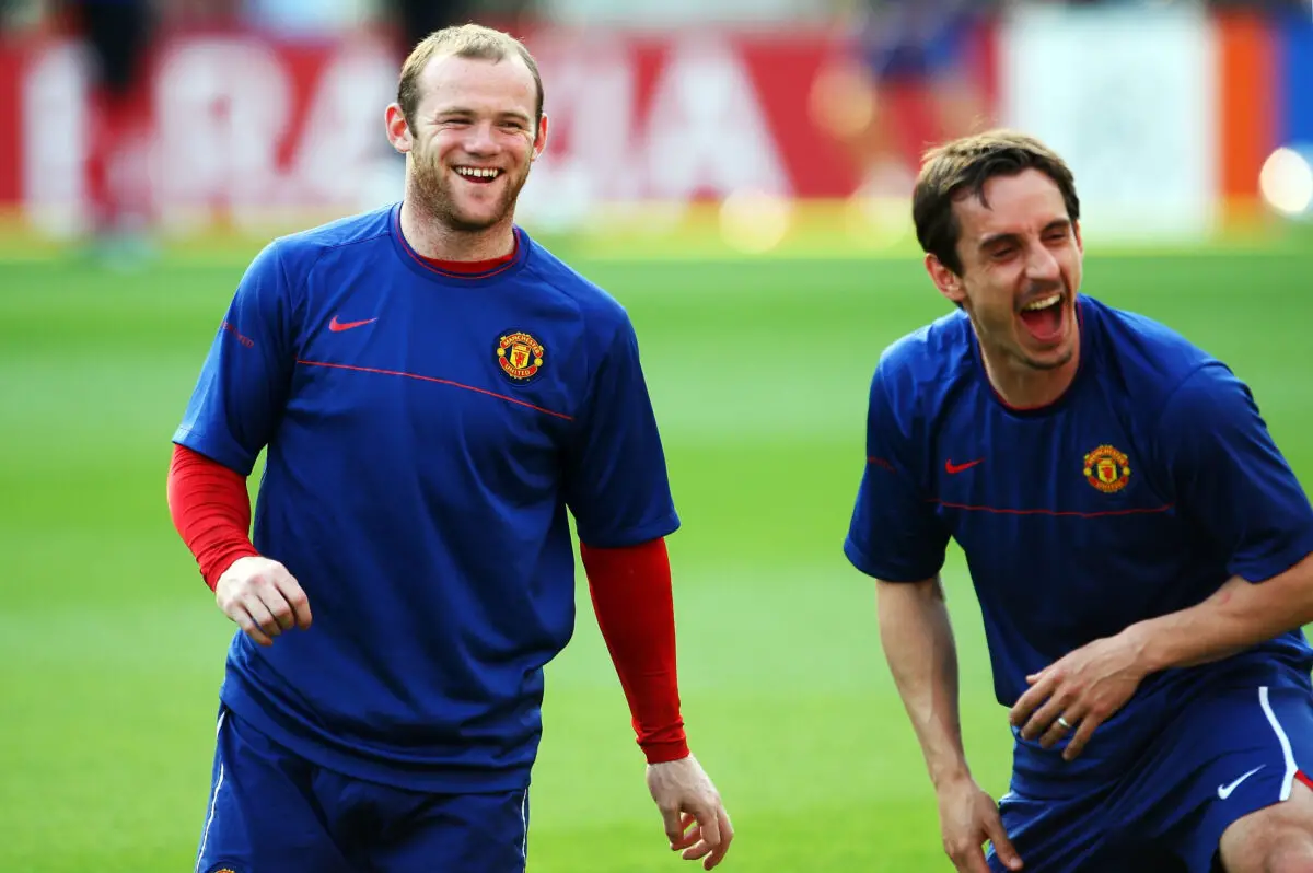 Rooney and Neville have shared quite a few laughs throughout the years.