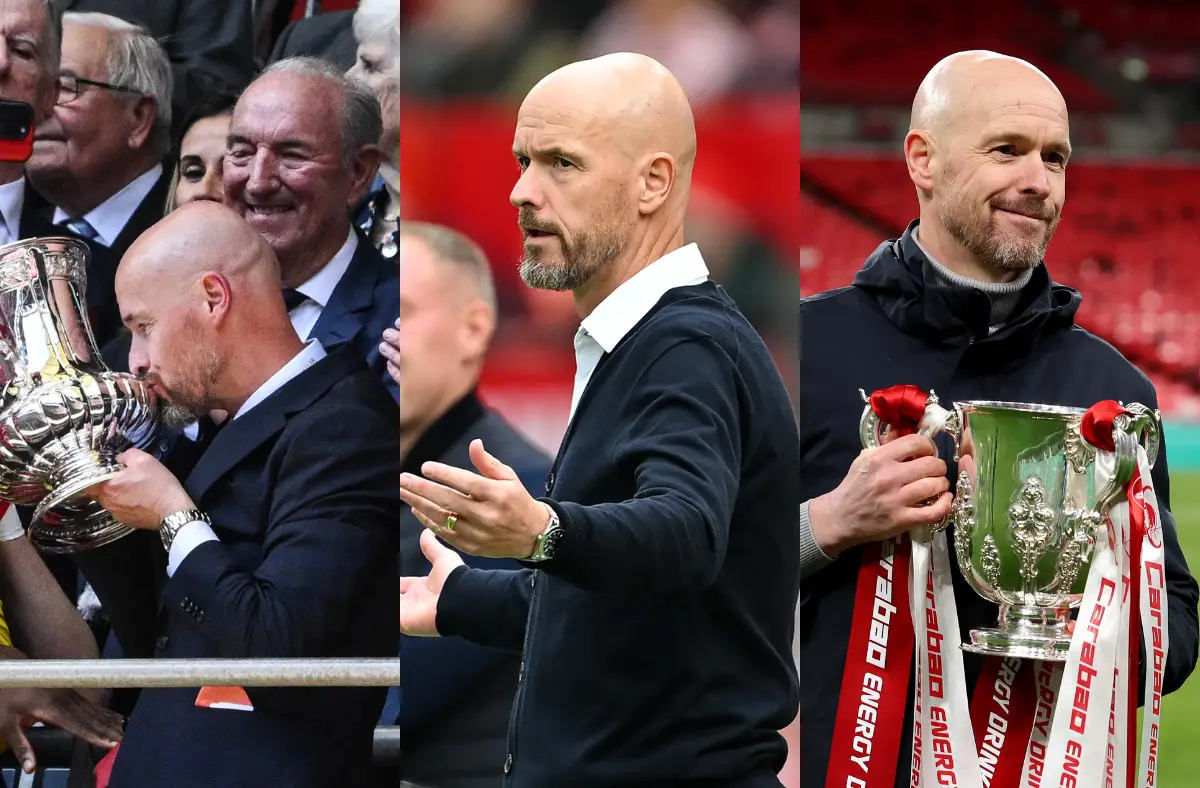 Two years, two trophies for Ten Hag at United.