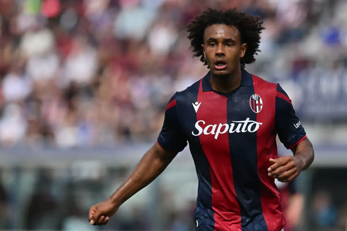 Zirkzee in 2023/24 for Bologna across all competitions: 37 apps, 12 goals, 7 assists. (Photo by Alessandro Sabattini/Getty Images)