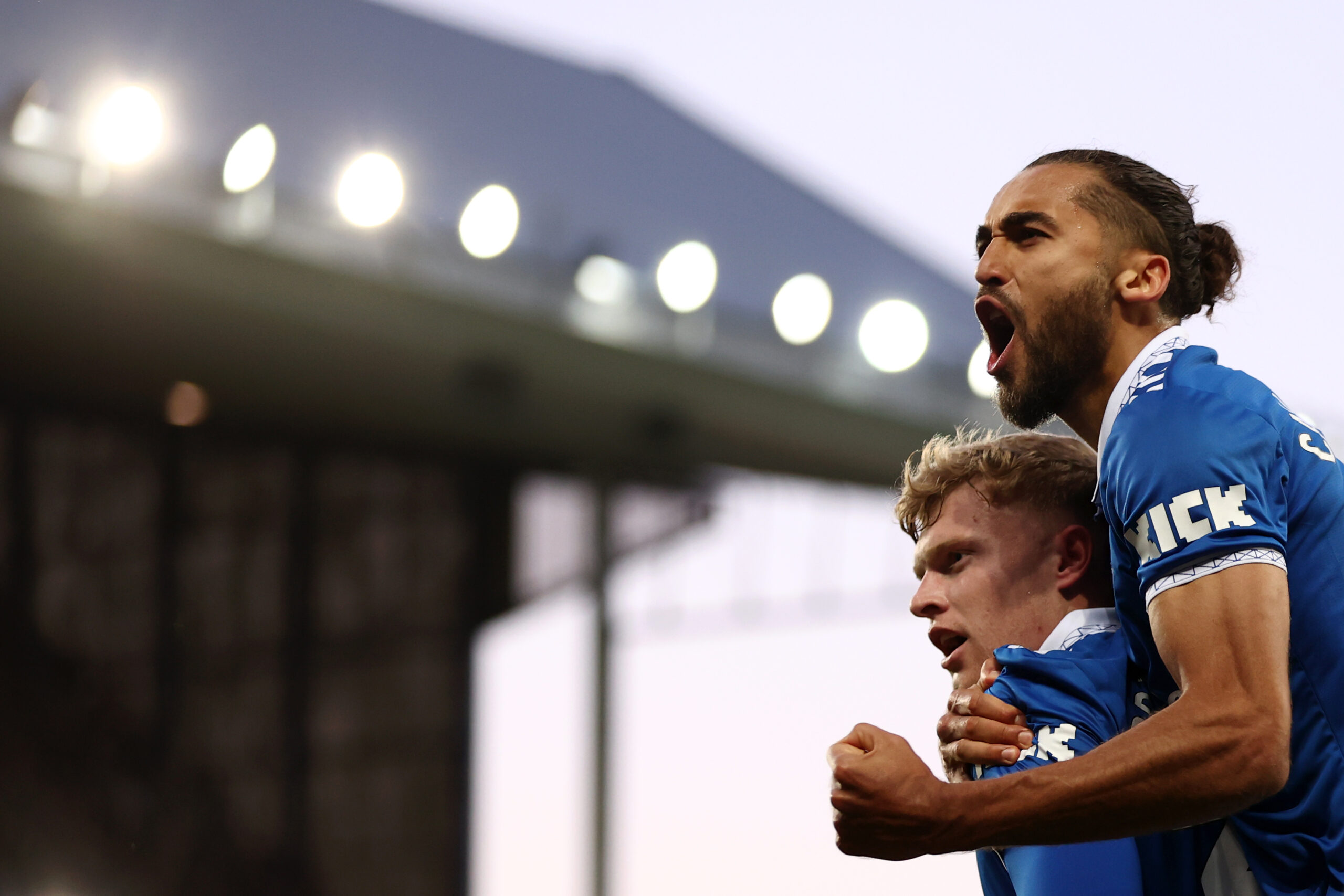 Manchester United are monitoring Everton striker Dominic Calvert-Lewin.