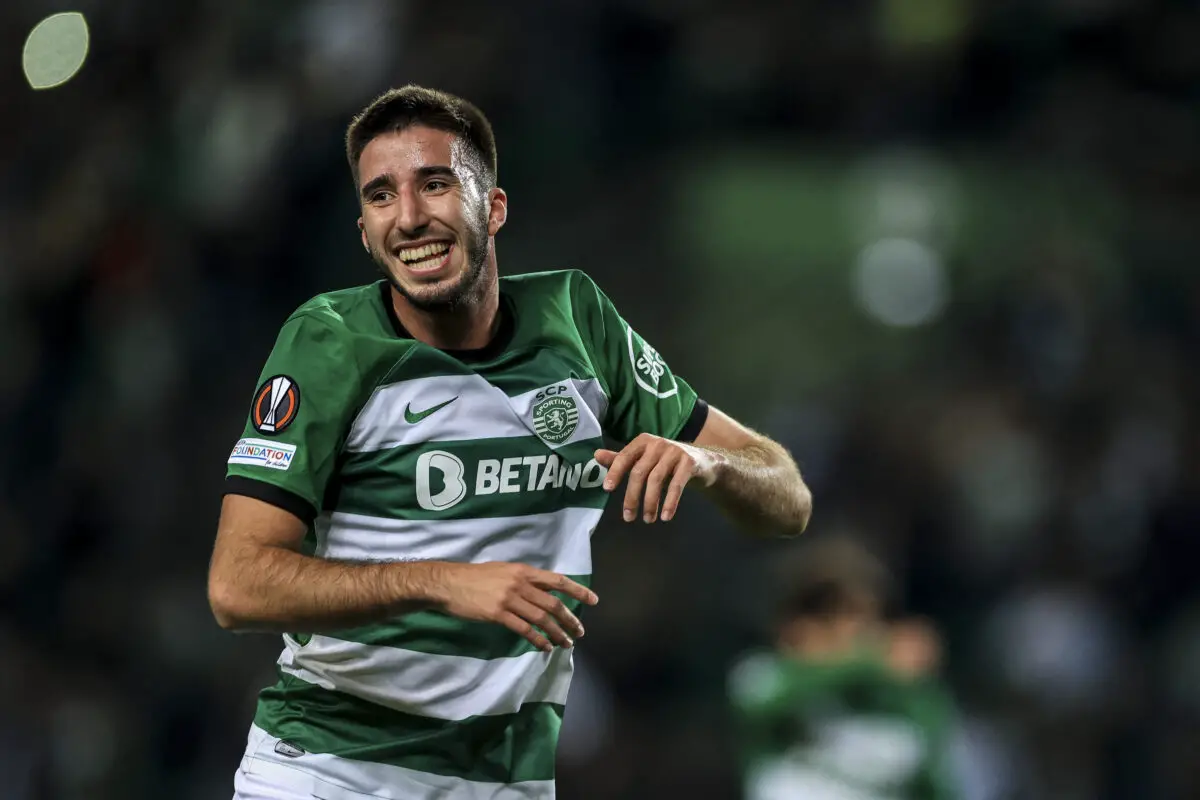 Inácio for Sporting in the 2023/24 season across all competitions: 49 appearances, 4 goals, 1 assist. Photo by PATRICIA DE MELO MOREIRA / AFP) (Photo by PATRICIA DE MELO MOREIRA/AFP via Getty Images)