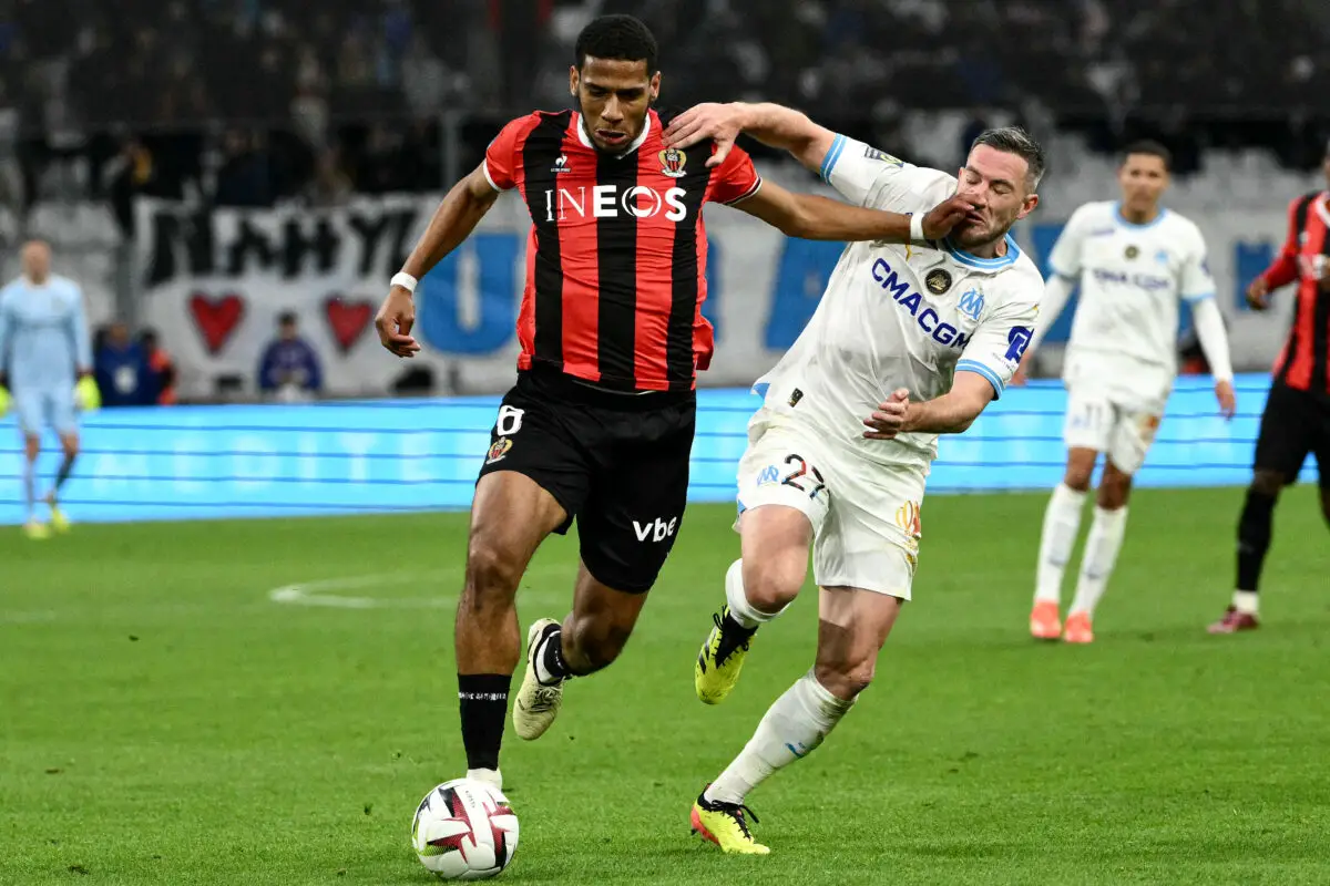 Todibo for Nice in 2023/24: 33 games, 3 assists. (Photo by CHRISTOPHE SIMON / AFP) (Photo by CHRISTOPHE SIMON/AFP via Getty Images)