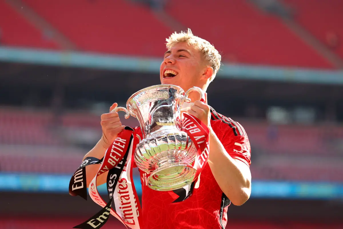 Højlund in his first year at United: 43 appearances, 16 goals, 2 assists. (Photo by Alex Pantling/Getty Images )