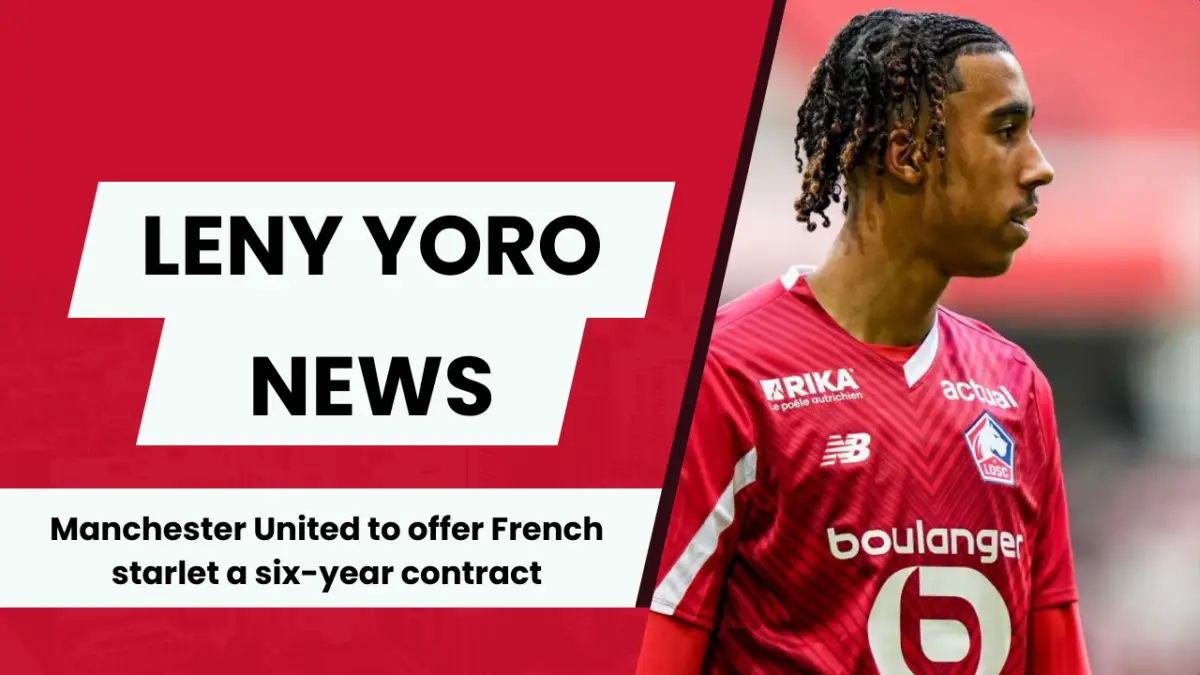 Manchester United see Leny Yoro as a long-term solution to defensive problems. 