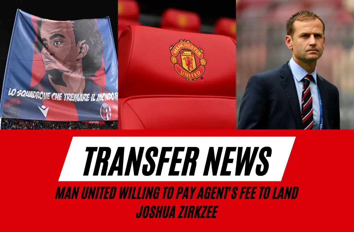 Manchester United are willing to pay agent fee to land Joshua Zirkzee.