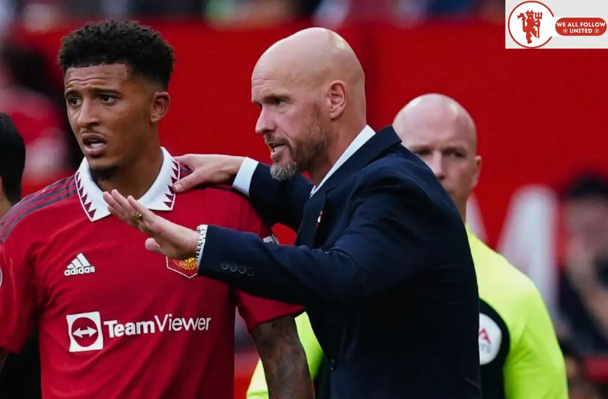 Manchester United star Jadon Sancho and manager Erik ten Hag have a controversial relationship with each other.