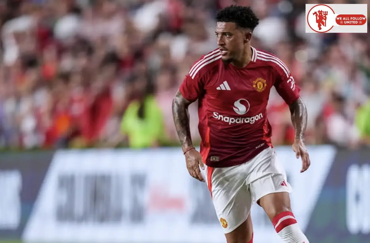 Manchester United star Jadon Sancho played as a false nine against Liverpool in the pre-season friendly.