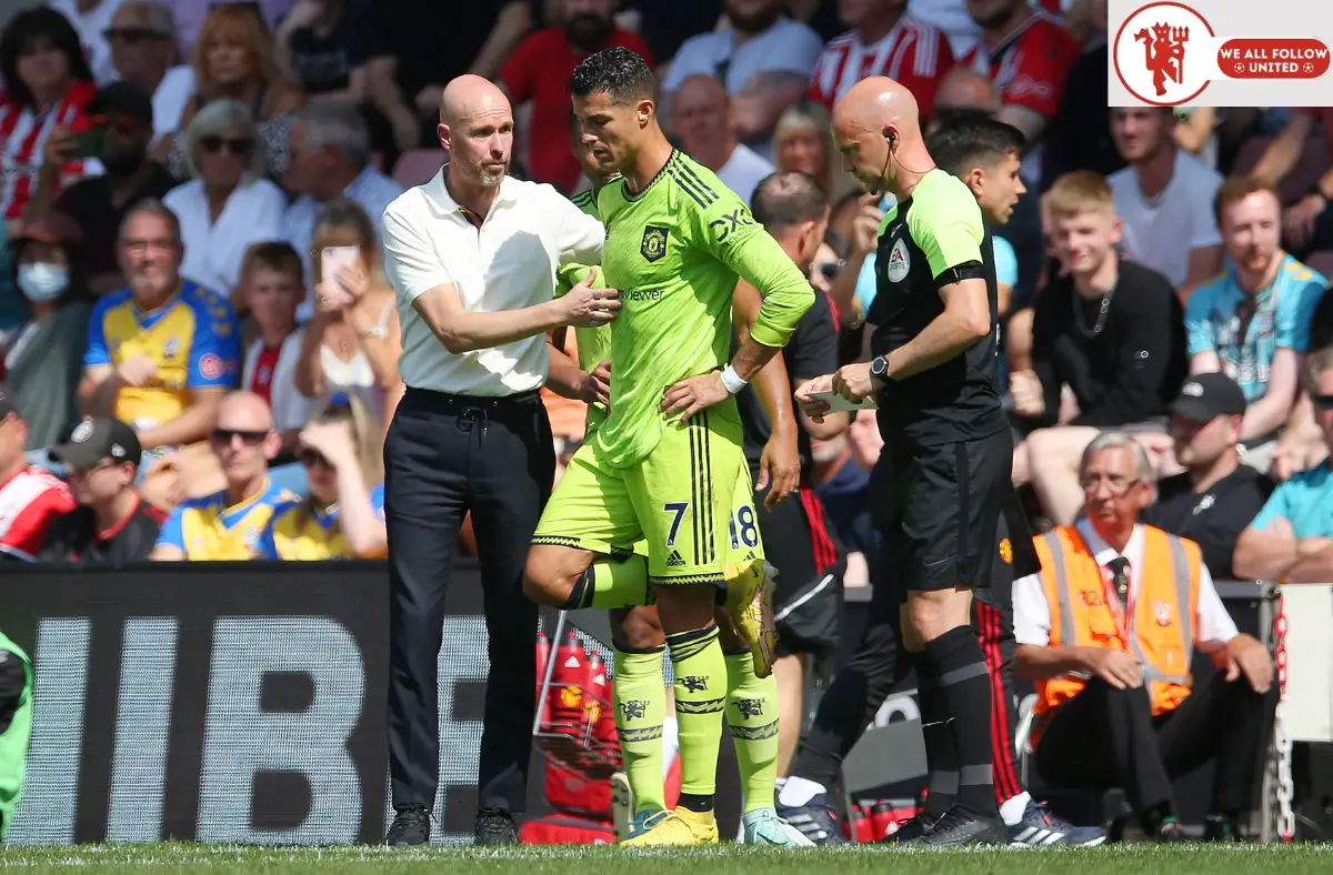 Erik ten Hag and Cristiano Ronaldo did not always see eye to eye