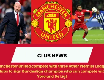 Manchester United compete with three other Premier League clubs to sign Bundesliga champion who can compete with Yoro and De Ligt