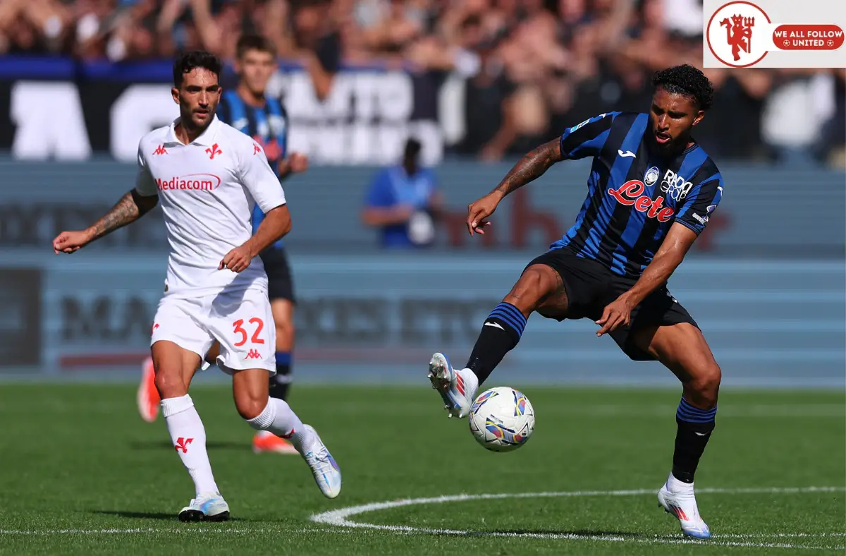 Éderson of Atalanta BC in action during the Serie A match between Atalanta and Fiorentina at Gewiss Stadium on September 15, 2024 in Bergamo, Italy. (Photo by Francesco Scaccianoce/Getty Images)