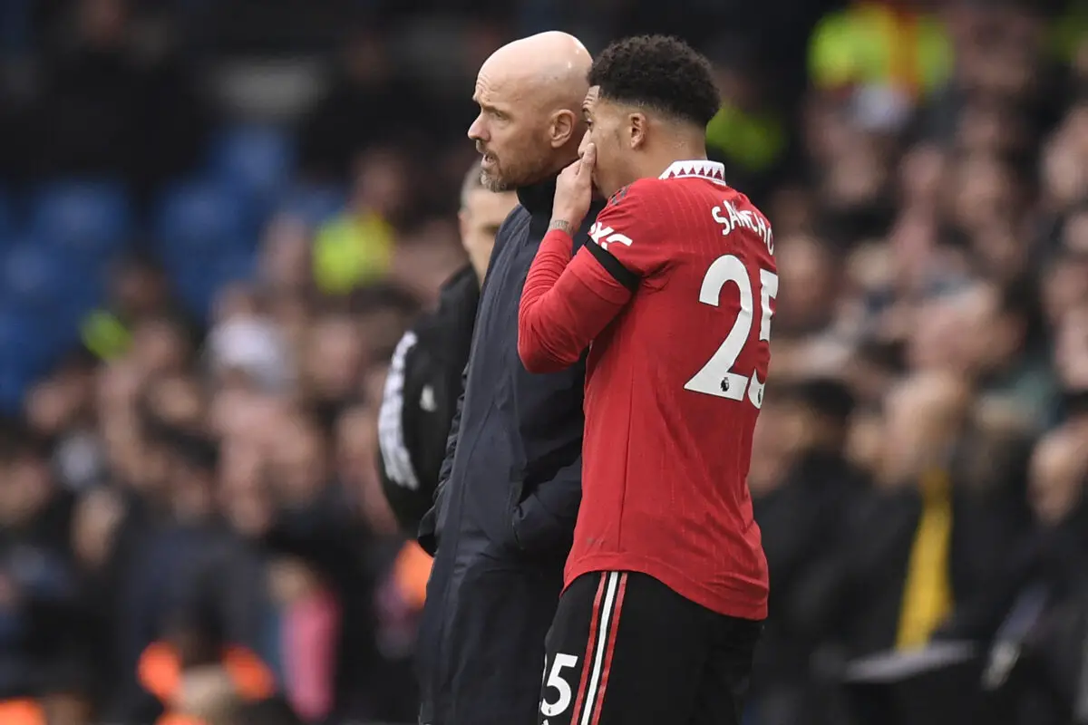 Jadon Sancho was never shown Faith by Ten Hag 