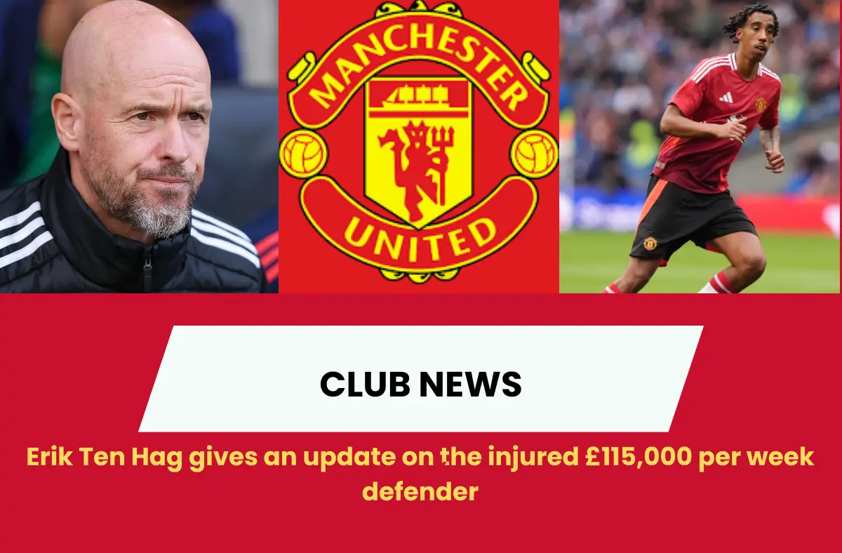 United manager Erik Ten Hag has given a major injury update on their fresh signing, the center-back Leny Yoro.